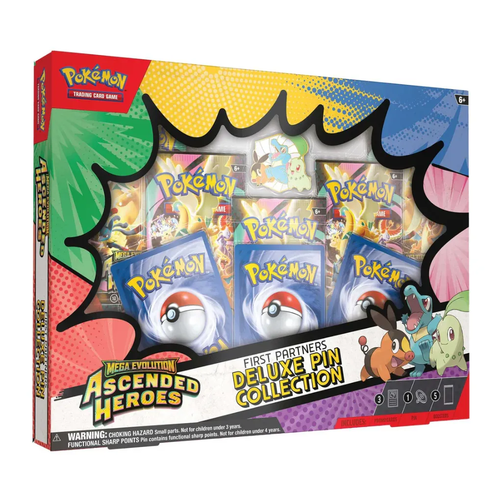 Mega Evolution Ascended Heroes - First Partners Deluxe Pin Collection